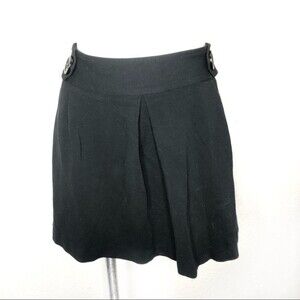 EXPRESS Soft Black Academia School Girl Pockets Skirt Size 6